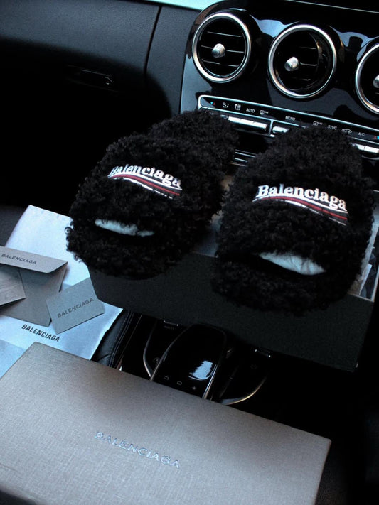 Balenciaga Furry Slides